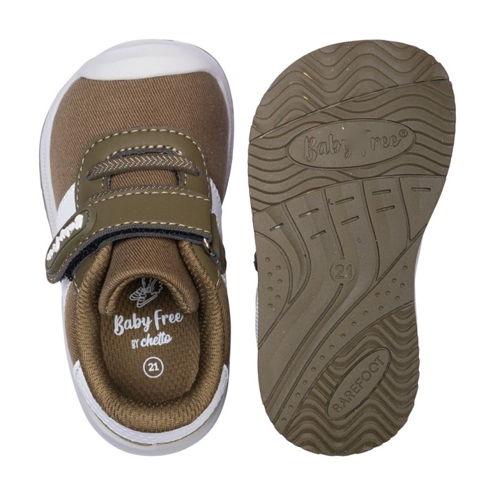 Deportiva Baby Free Doble Banda Verde - Barefoot
