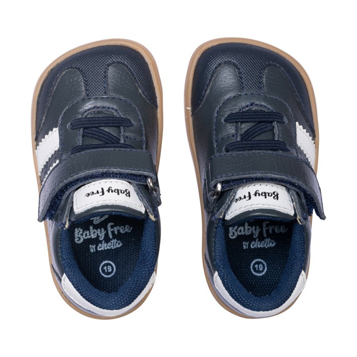 ZapatillaBarefoot Infantil Piel – Azul