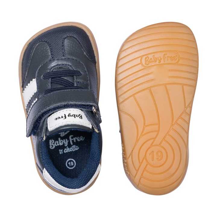 ZapatillaBarefoot Infantil Piel – Azul