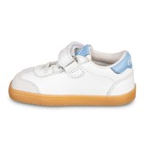 Calzado Barefoot Infantil - Blanco y Celeste