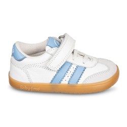 Calzado Barefoot Infantil - Blanco y Celeste