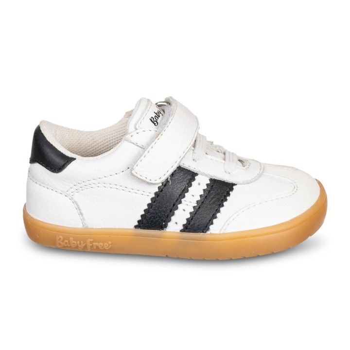 Calzado Barefoot Infantil Blanco/Negro