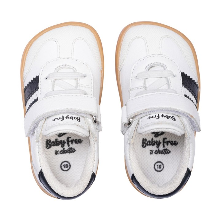 Calzado Barefoot Infantil Blanco/Negro
