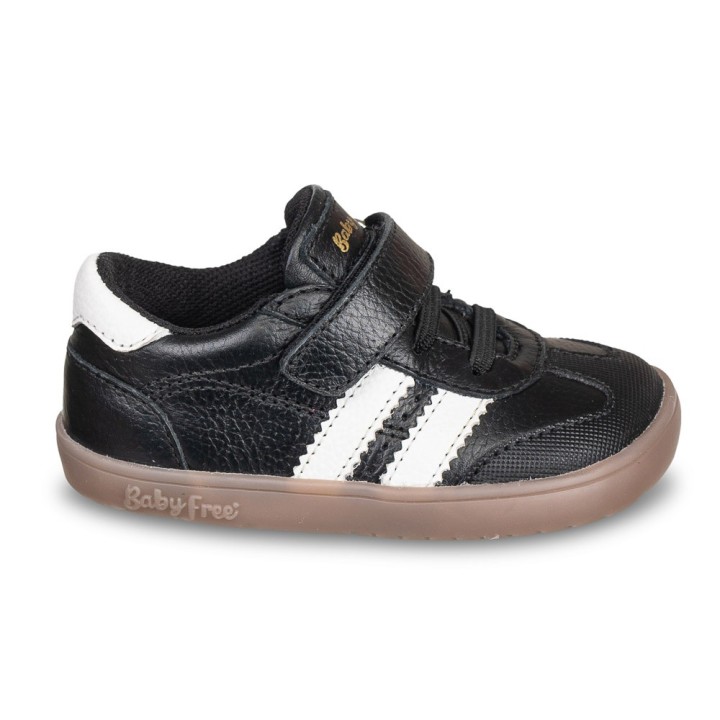 Zapatilla Barefoot Infantil Piel – Negro Urbano