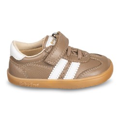 Zapatilla Barefoot Infantil Piel – Taupe