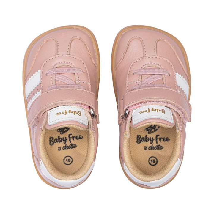 Zapatilla Barefoot Infantil Piel – Rosa