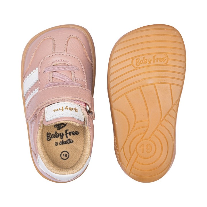 Zapatilla Barefoot Infantil Piel – Rosa