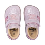 Zapatilla Barefoot Infantil Piel – Rosa Brillante