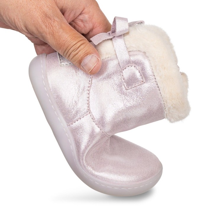 Bota Barefoot Lazo - Chetto Rosa Metalizado