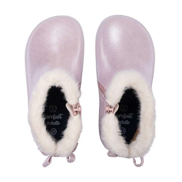 Bota Barefoot Lazo - Chetto Rosa Metalizado