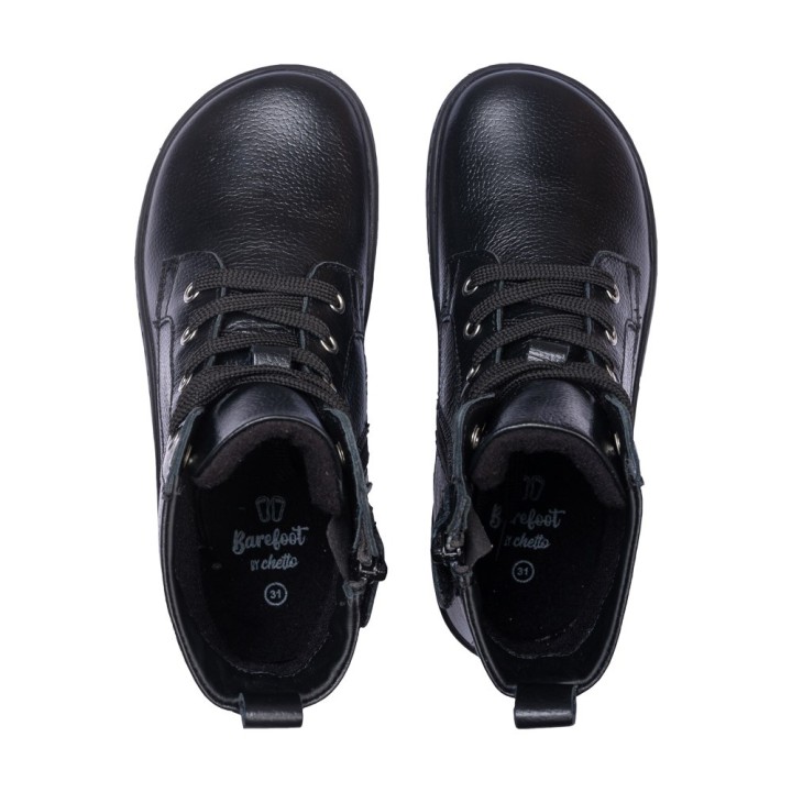 Bota Negra Barefoot Piel