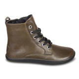 Bota Verde Oliva Barefoot Piel