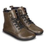 Bota Verde Oliva Barefoot Piel