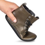 Bota Verde Oliva Barefoot Piel