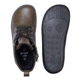 Bota Verde Oliva Barefoot Piel