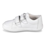 ZAPATILLAS BAREFOOT COLEGIALES PIEL BLANCO