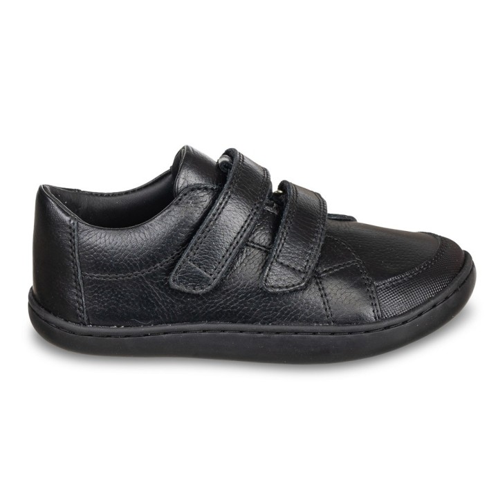 ZAPATILLAS BAREFOOT COLEGIALES PIEL NEGRO