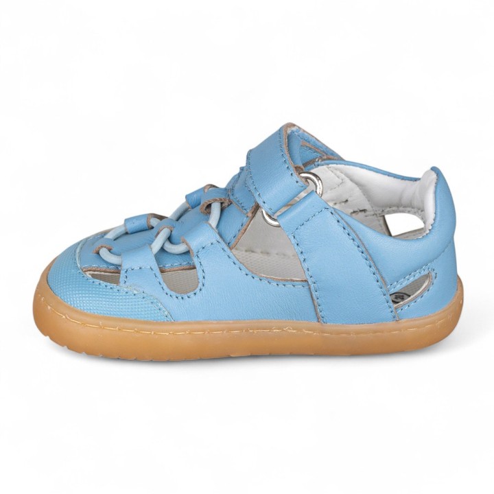 CANGREJERA PIEL BAREFOOT BABY FREE AZUL CELESTE