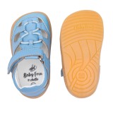 CANGREJERA PIEL BAREFOOT BABY FREE AZUL CELESTE