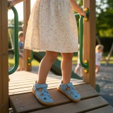 CANGREJERA PIEL BAREFOOT BABY FREE AZUL CELESTE