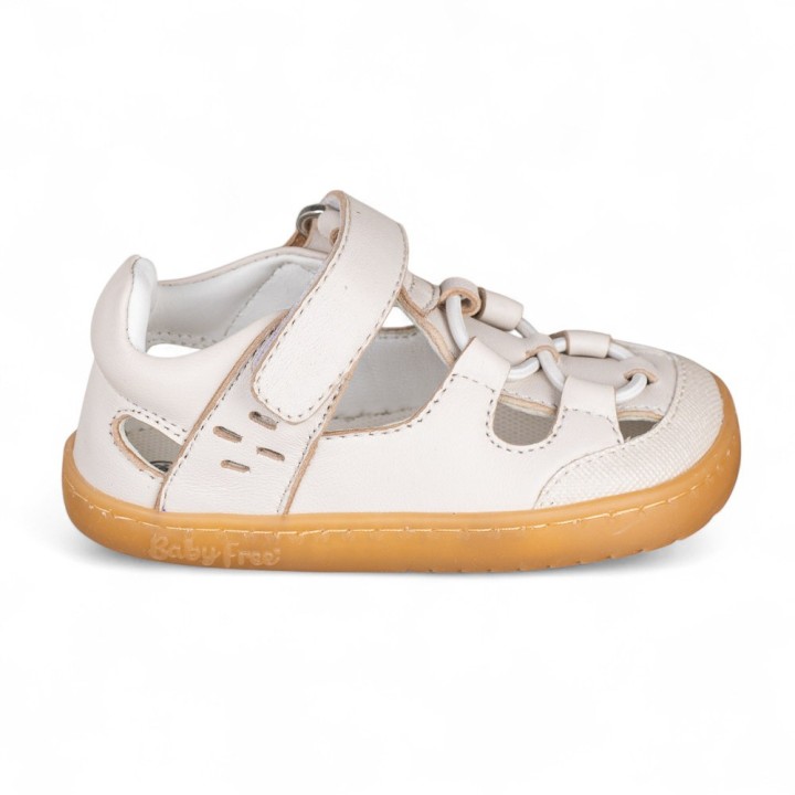 CANGREJERA PIEL BAREFOOT BABY FREE BEIGE