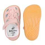 CANGREJERA PIEL BAREFOOT BABY FREE ROSA