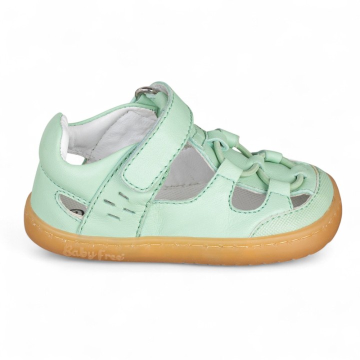 CANGREJERA PIEL BAREFOOT BABY FREE VERDE