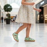 CANGREJERA PIEL BAREFOOT BABY FREE VERDE
