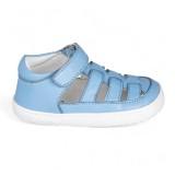 SANDALIA BAREFOOT SEMIABIERTA BABY FREE AZUL CELESTE