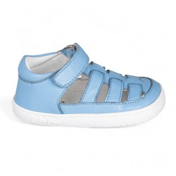SANDALIA BAREFOOT SEMIABIERTA BABY FREE AZUL CELESTE
