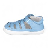 SANDALIA BAREFOOT SEMIABIERTA BABY FREE AZUL CELESTE