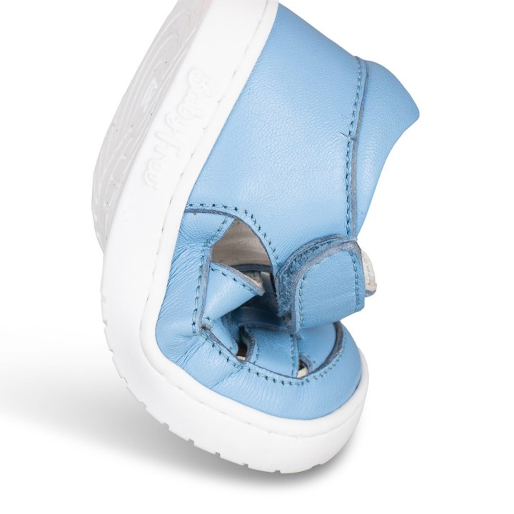 SANDALIA BAREFOOT SEMIABIERTA BABY FREE AZUL CELESTE