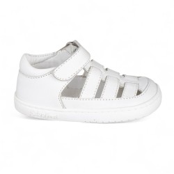 SANDALIA BAREFOOT SEMIABIERTA BABY FREE BLANCO