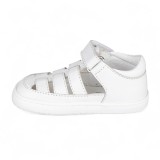 SANDALIA BAREFOOT SEMIABIERTA BABY FREE BLANCO