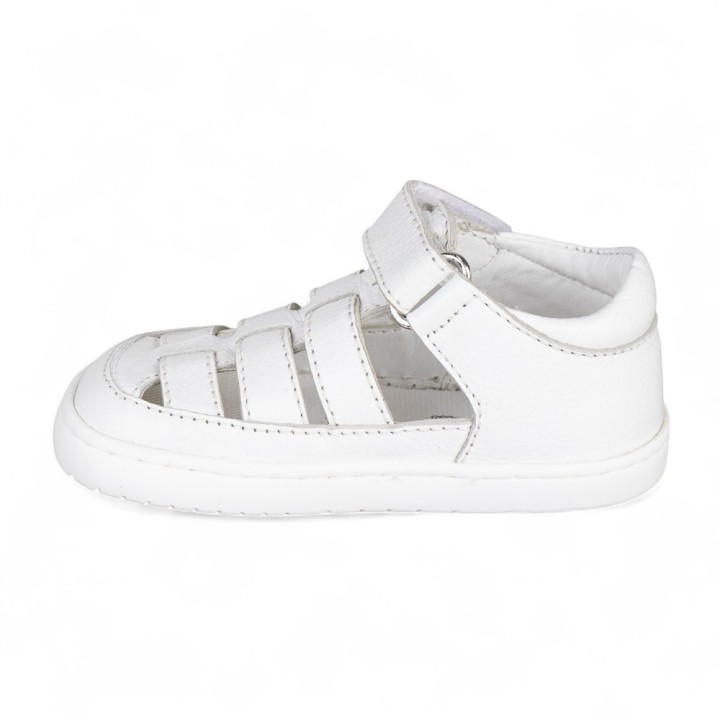 SANDALIA BAREFOOT SEMIABIERTA BABY FREE BLANCO