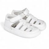 SANDALIA BAREFOOT SEMIABIERTA BABY FREE BLANCO