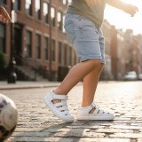 SANDALIA BAREFOOT SEMIABIERTA BABY FREE BLANCO