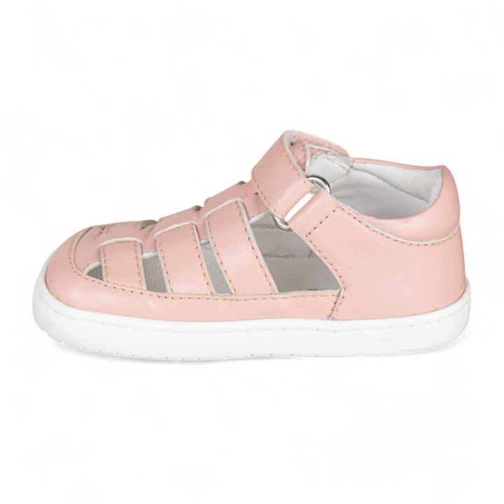 SANDALIA BAREFOOT SEMIABIERTA BABY FREE ROSA