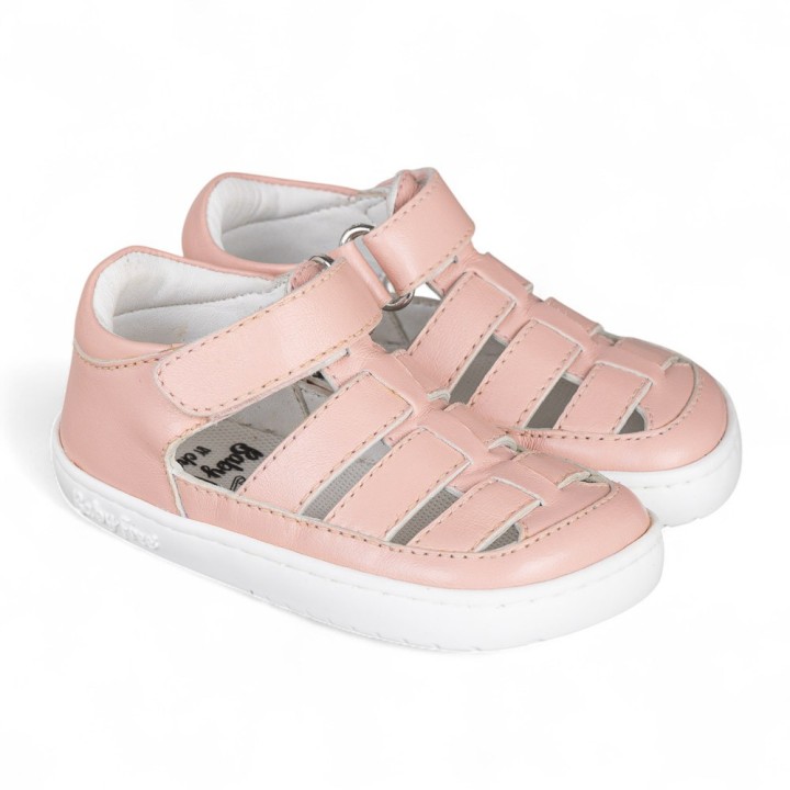 SANDALIA BAREFOOT SEMIABIERTA BABY FREE ROSA