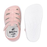 SANDALIA BAREFOOT SEMIABIERTA BABY FREE ROSA