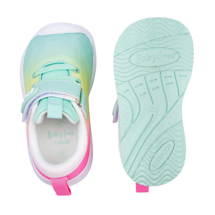 DEPORTIVA BAREFOOT BABY FREE Textil ARCOIRIS