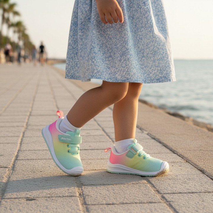 DEPORTIVA BAREFOOT BABY FREE TEXTIL ARCOIRIS