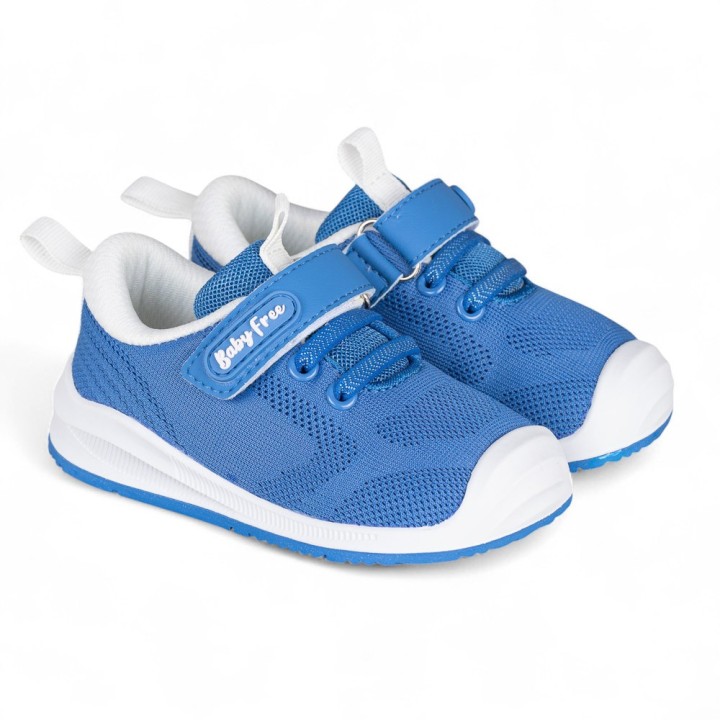 DEPORTIVA BAREFOOT BABY FREE TEXTIL AZUL