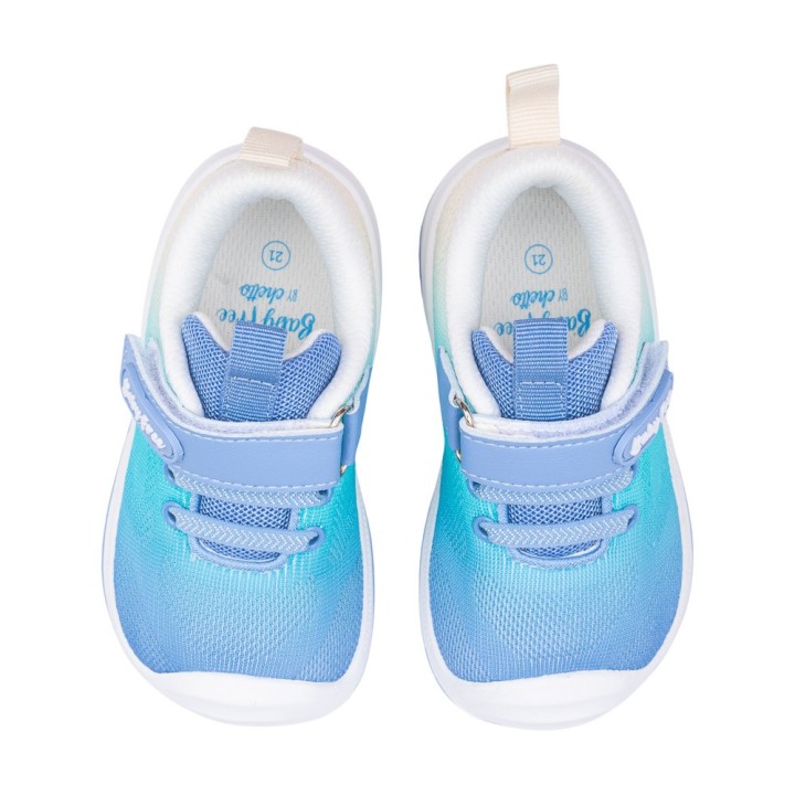 DEPORTIVA BAREFOOT BABY FREE Textil BLANCO - AZUL