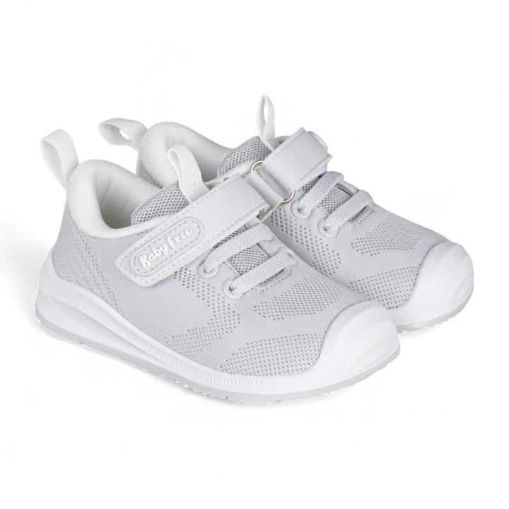 DEPORTIVA BAREFOOT BABY FREE Textil GRIS