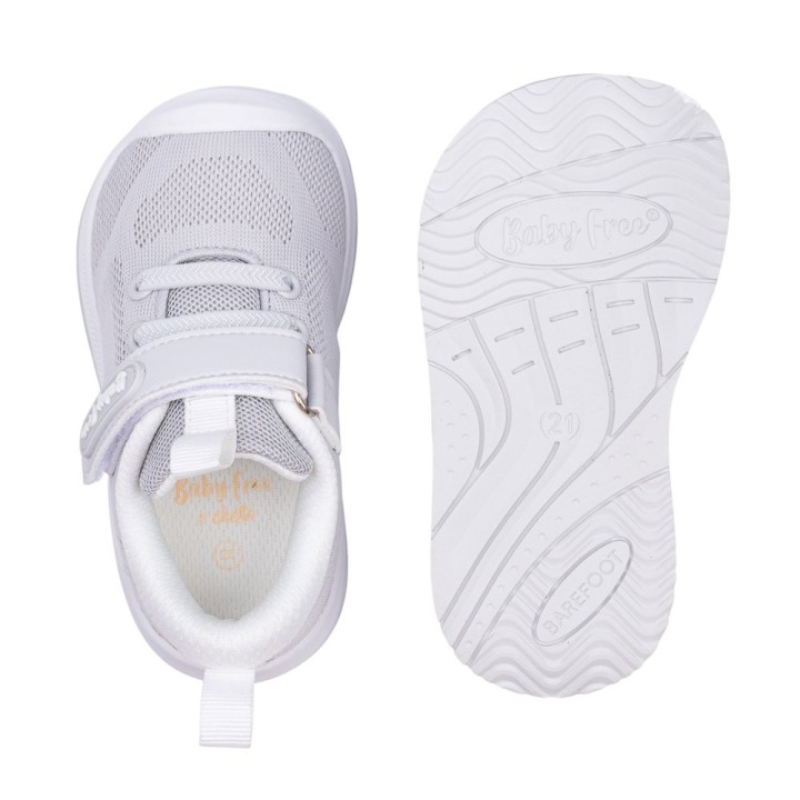 DEPORTIVA BAREFOOT BABY FREE Textil GRIS