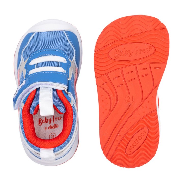DEPORTIVA BAREFOOT TRANSPIRABLE BABY FREE AZUL
