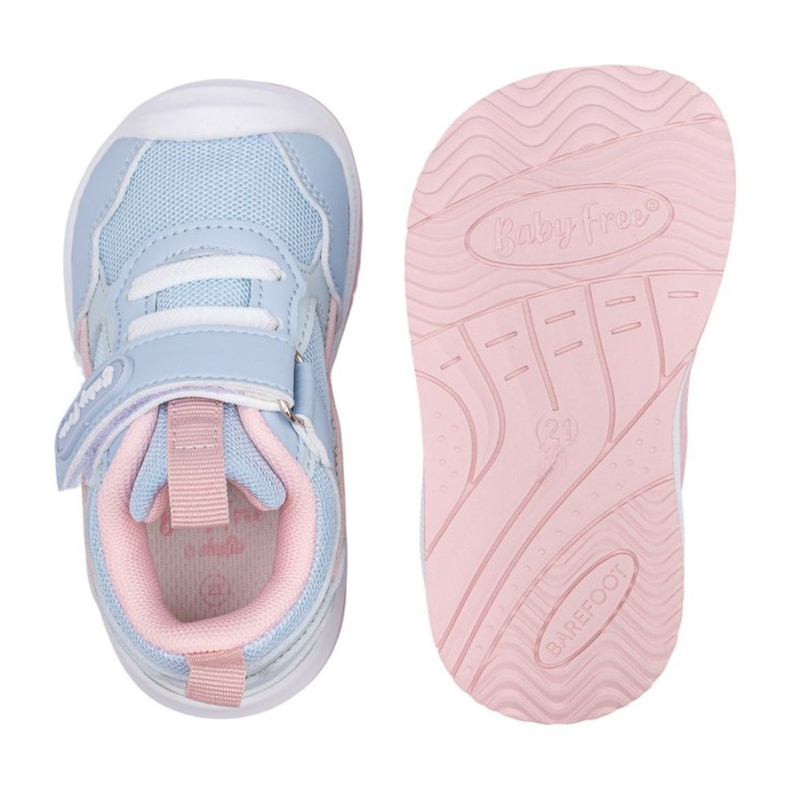 DEPORTIVA BAREFOOT TRANSPIRABLE BABY FREE AZUL CIELO