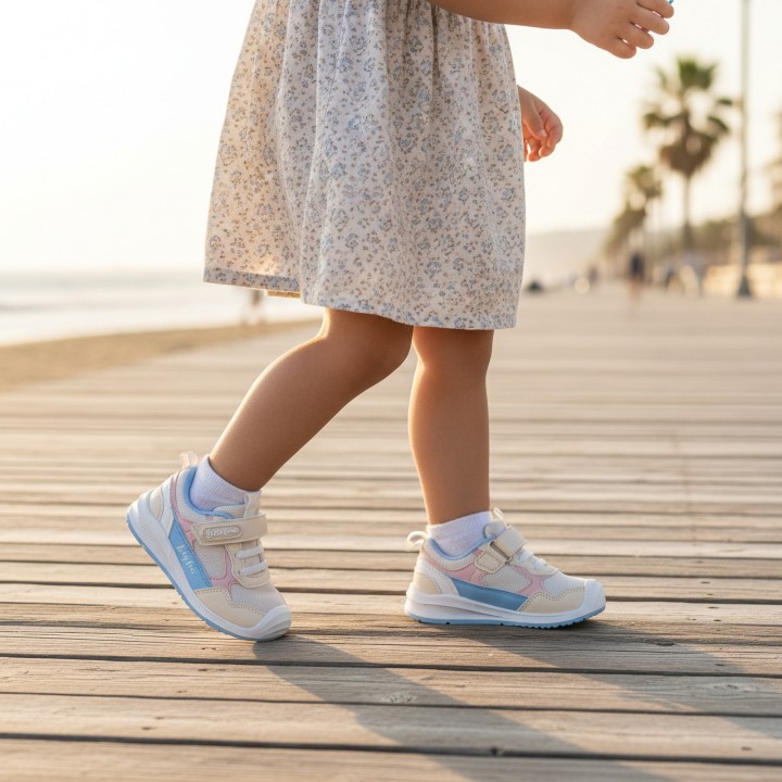 DEPORTIVA BAREFOOT TRANSPIRABLE BABY FREE BEIGE