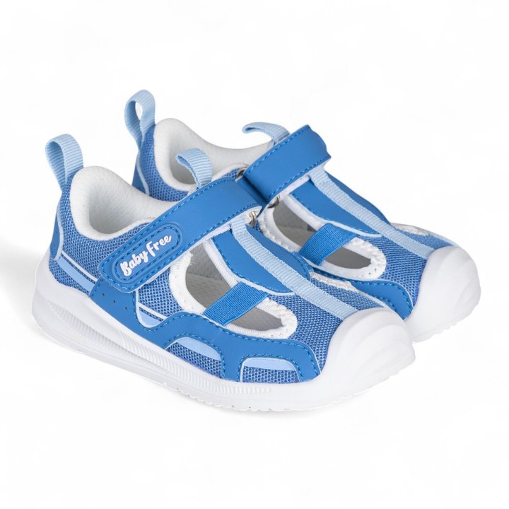 SANDALIA DEPORTIVA BAREFOOT BABY FREE AZUL